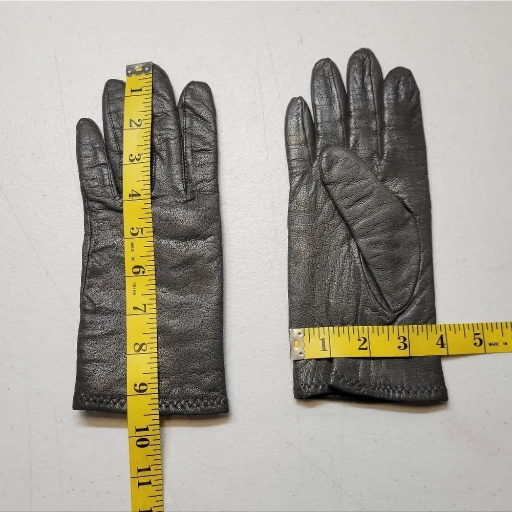 Fownes Vintage Classic Grey Leather Driving Gloves